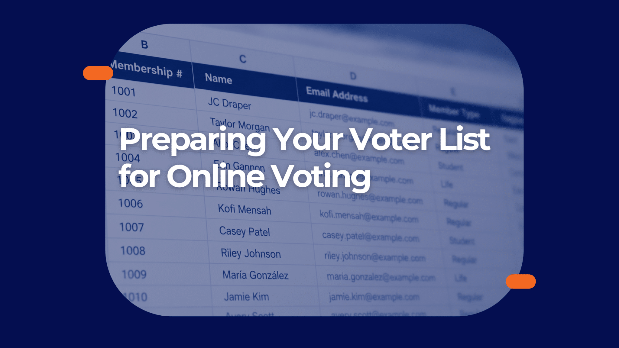 How to Prepare an Accurate Voter List for Online Voting