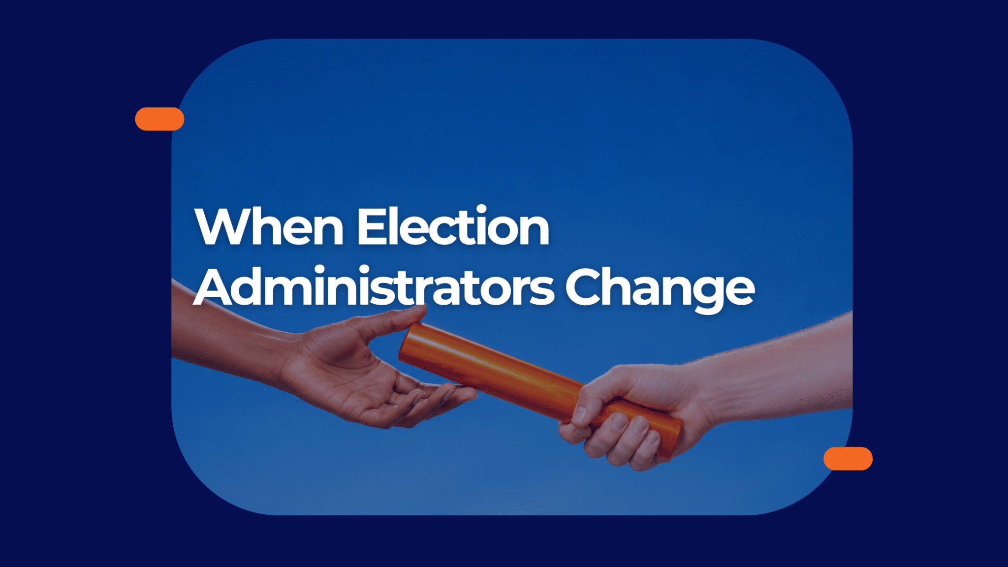 When Election Administrators Change: Keeping Online Voting on Track